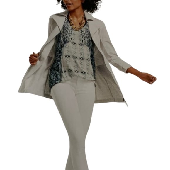 EUC CAbi Mix Print Chiffon Sleeveless Tunic Blouse #253 - Picture 4 of 8